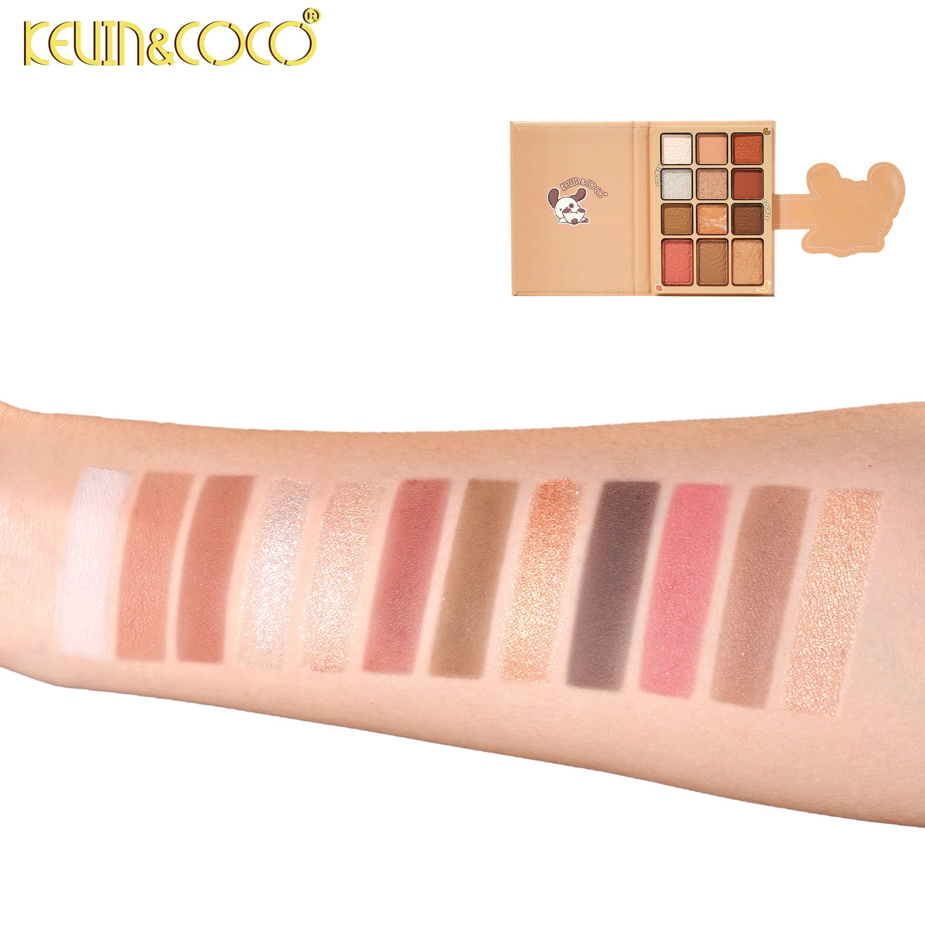 Set de Paleta de Sombras y Brochas Cookie